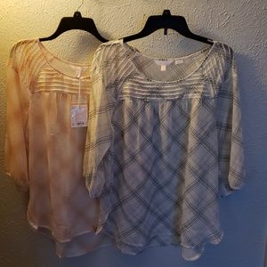 Lauren Conrad Pintuck tops